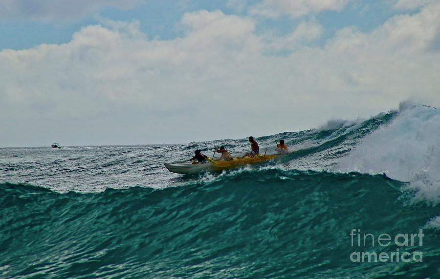 Outrigger Surfing Photograph by Craig Wood