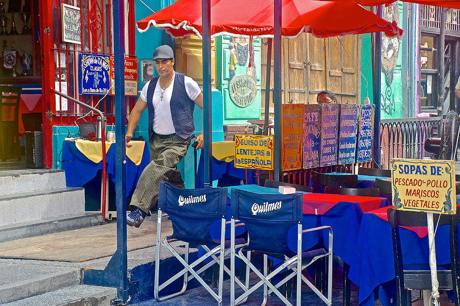 Outside Club Zarate Tango Show in La Boca Area of Buenos ...