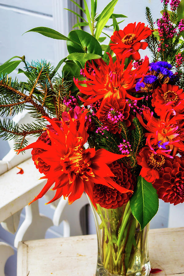 Outside Flower Bouquet Photograph by Garry Gay