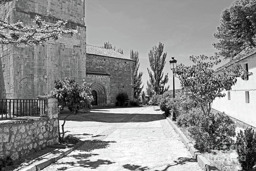 Outside the Church Black and White Photograph by Nieves Nitta