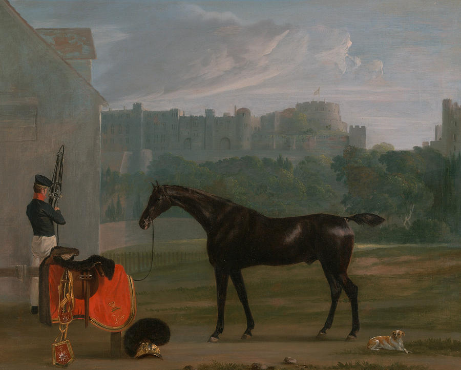 Outside the Guard House at Windsor Painting by Edmund Bristow