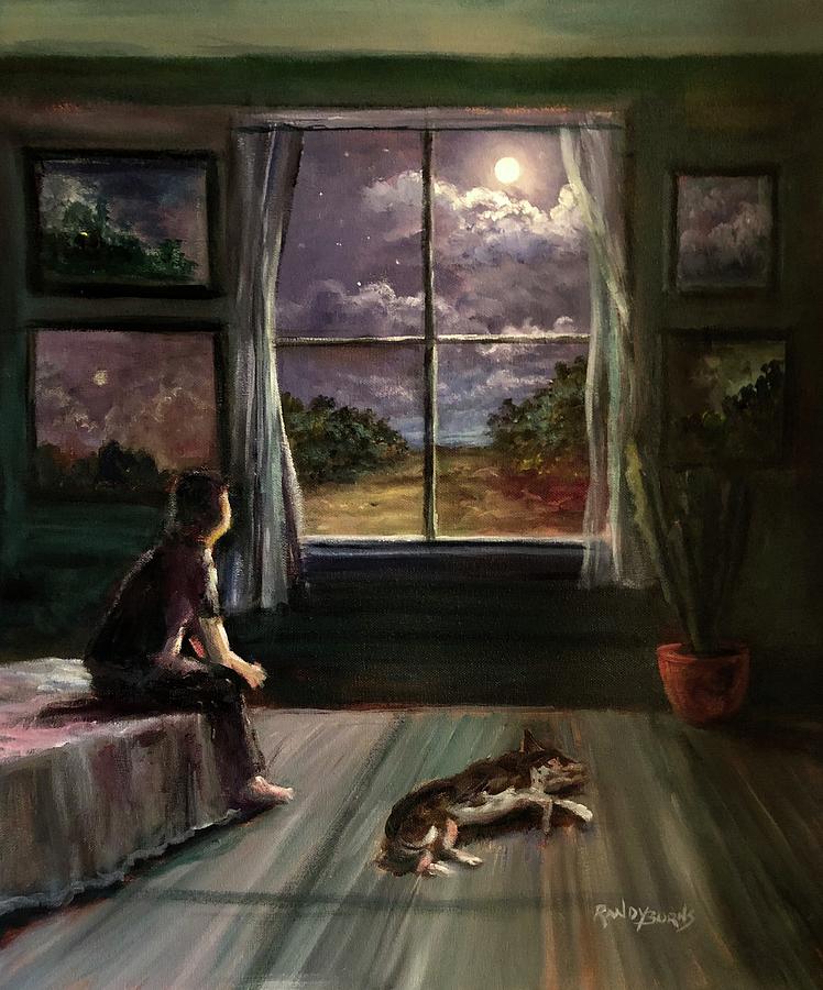 Outside the Window.  Inside the Soul. Painting by Rand Burns