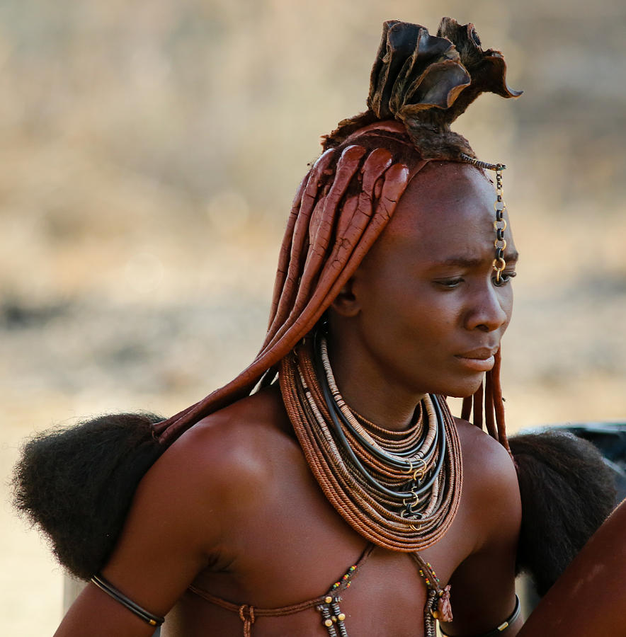 Ovahimba Photograph - Ovahimba Woman by Schalk Lombard