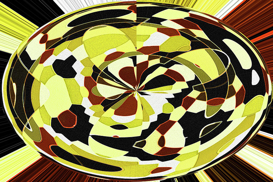 Oval Abstract 6150W1y Digital Art by Tom Janca