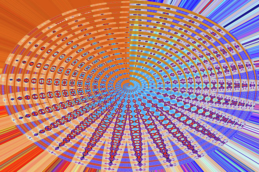 Oval Airplane Abstract Digital Art by Tom Janca