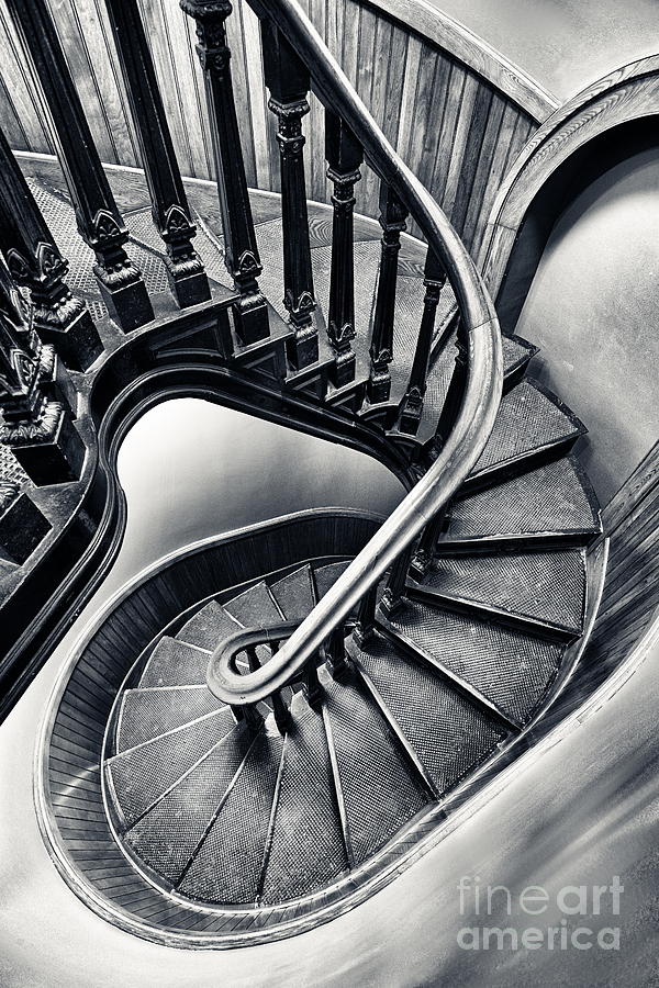 Oval Stairs 9884 Photograph by Ken DePue