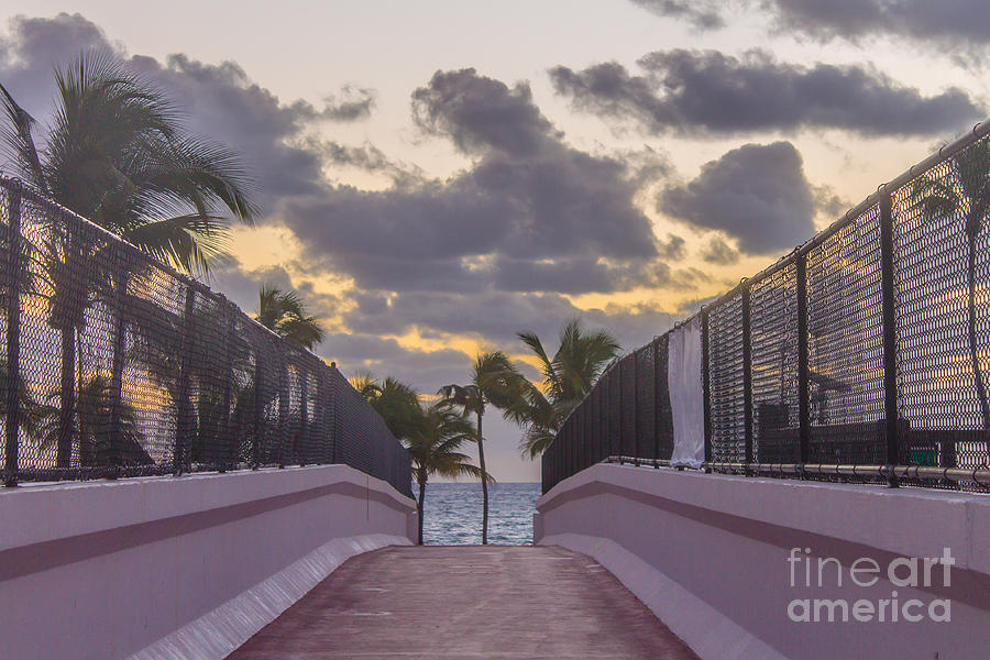 Over bridge to the sunrise Photograph by Claudia M Photography