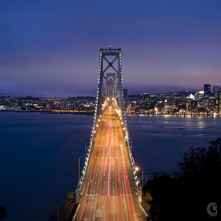 Over the Bay Bridge Photograph by Gordon Mak - Fine Art America