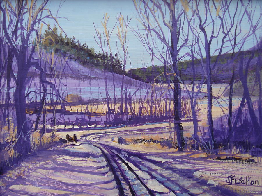 Over the bridge and through the woods Painting by Judy Fischer Walton
