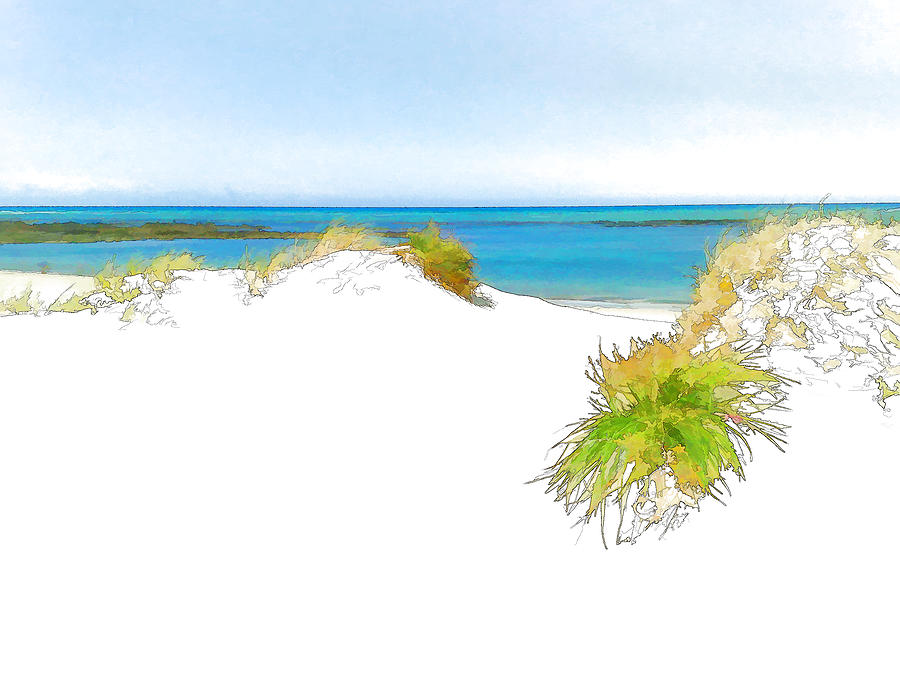 Sand Digital Art - Over the Dunes 2 by Jan Hattingh