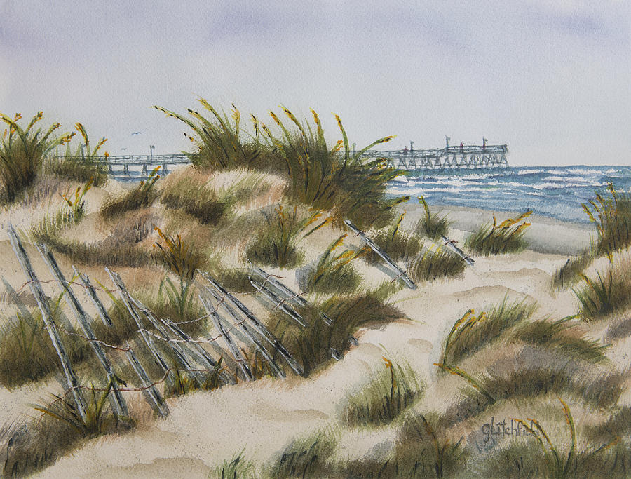 Pier Painting - Over The Dunes by Litchfield  Artworks