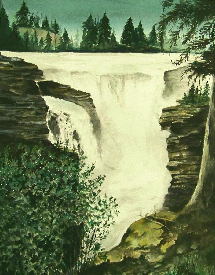 Over The Edge Painting by Brenda Owen