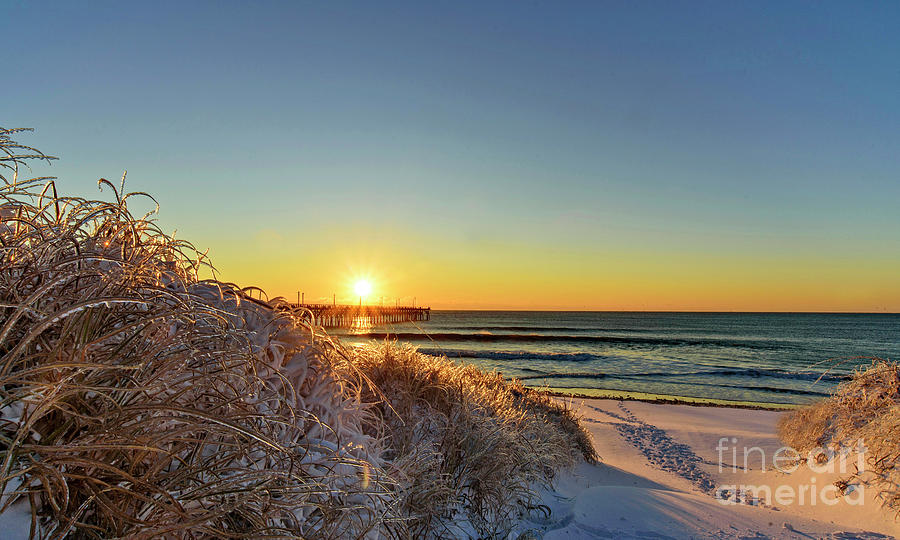 Over the frozen dune Photograph by DJA Images