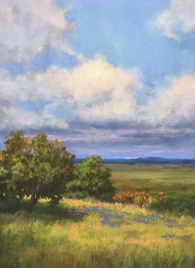 Over The Hills And Far Away Pastel by Candice Ferguson
