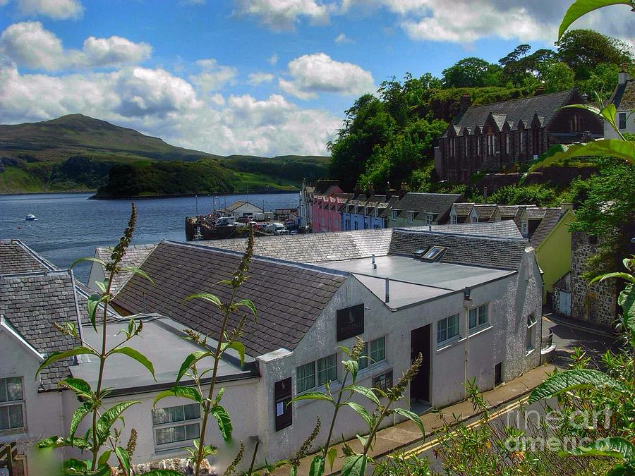 Over The Rooftops at Portree Photograph by Joan-Violet Stretch