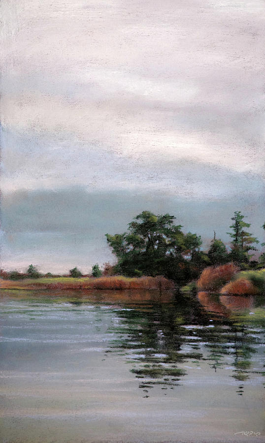 Overcast Island Painting by Christopher Reid