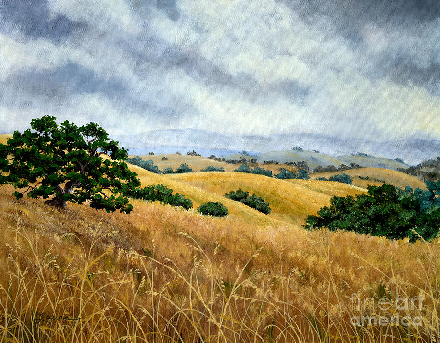 Overcast June Morning Painting by Laura Iverson