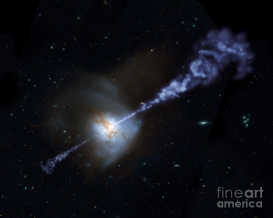 Overfed Black Holes Shut Down Galactic Star Making Photograph by Nasa