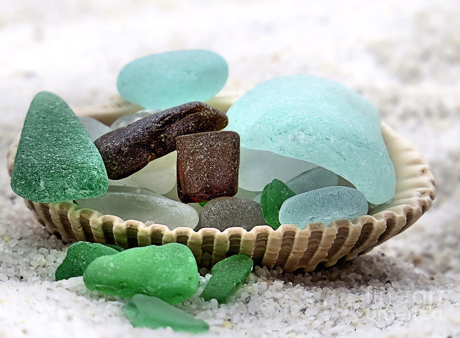 Sea Glass Overflowing Photograph by Janice Drew