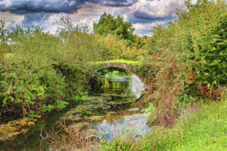 Overgrown Bridge - LND240804 Painting by Dean Wittle