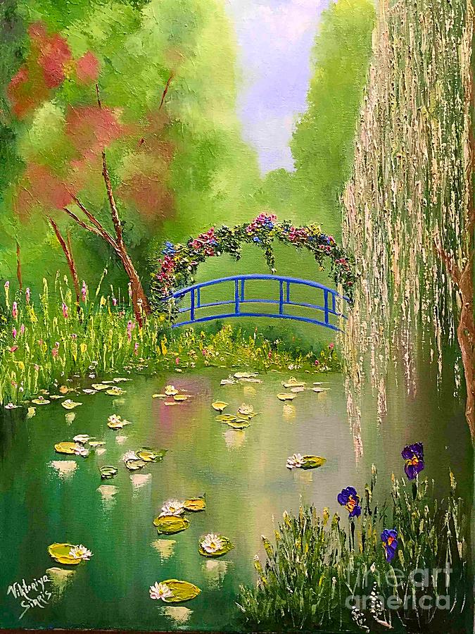 Easter Painting - Overgrown Pond by Viktoriya Sirris