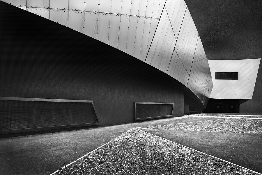 Architecture Photograph - Overhang by Linda Wride