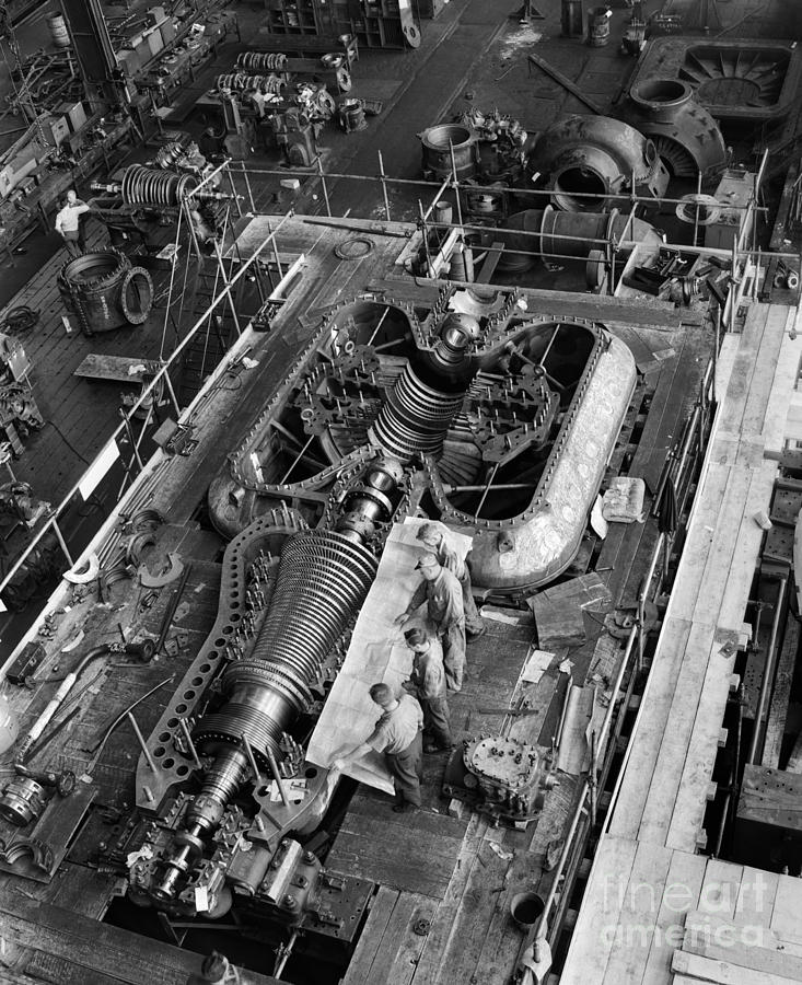 Overhead View Of Turbine Construction Photograph by H. Armstrong Roberts/ClassicStock