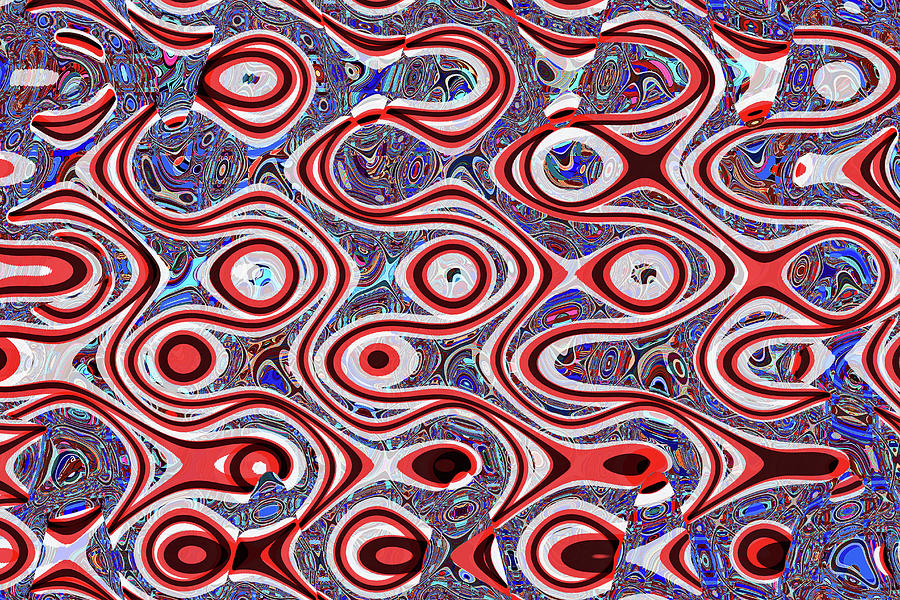 Overlay Panel Janca Abstract #2593e3 Digital Art by Tom Janca