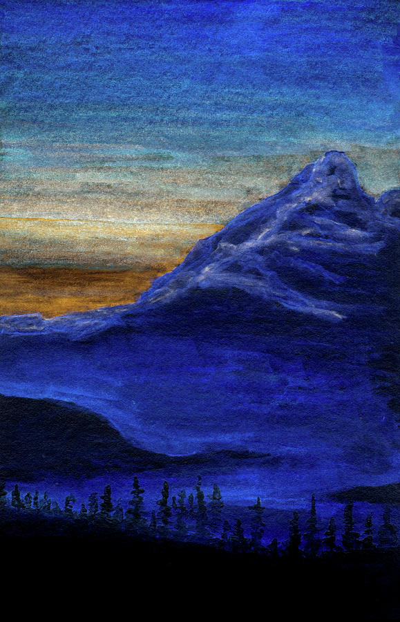 Overlook at Dusk Painting by R Kyllo