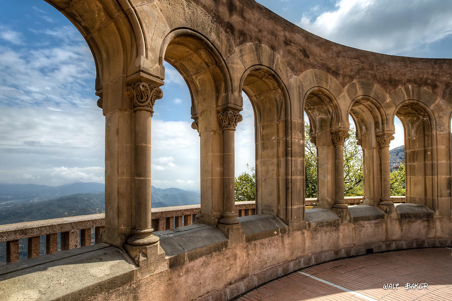 Overlook at Montserrat Photograph by Walt  Baker