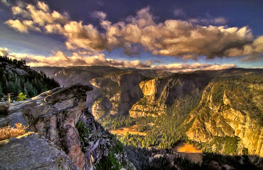 Yosemite National Park Photograph - Overlook at Yosemite by John K Woodruff
