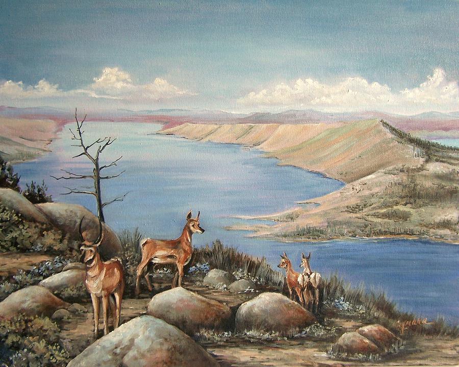 Jackson Hole Painting - Overlook by Cynara Shelton