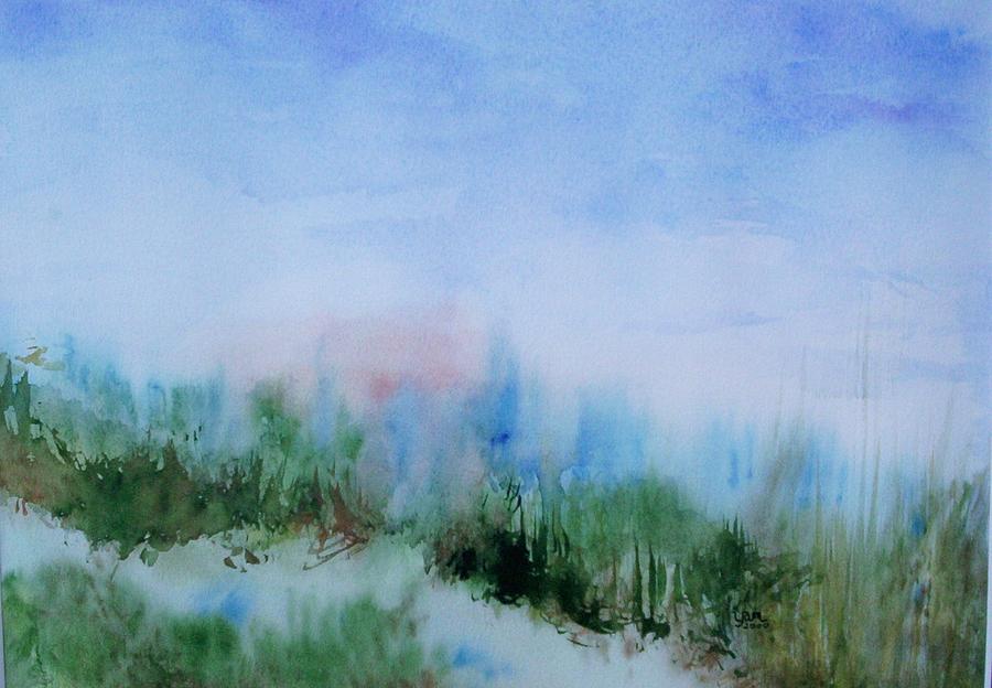 Landscape Painting - Overlook by Suzanne Udell Levinger Landscape Painting - Overlook by Suzanne Udell Levinger