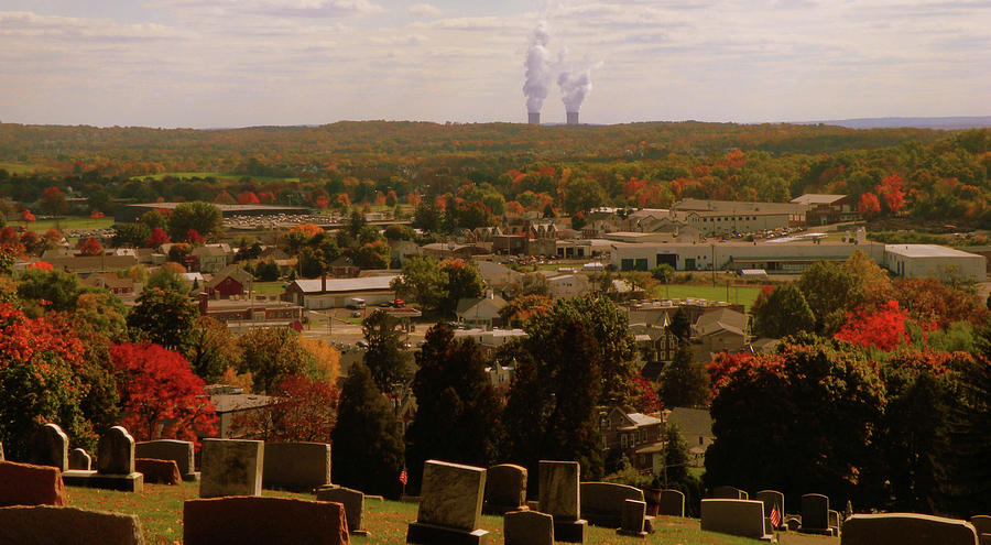 Overlooking Boyertown In The Fall Photograph by Trish Tritz