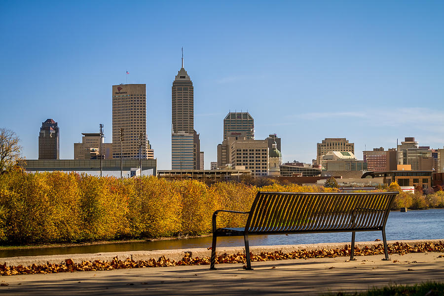 Overlooking Downtown Indianapolis Photograph by Ron Pate