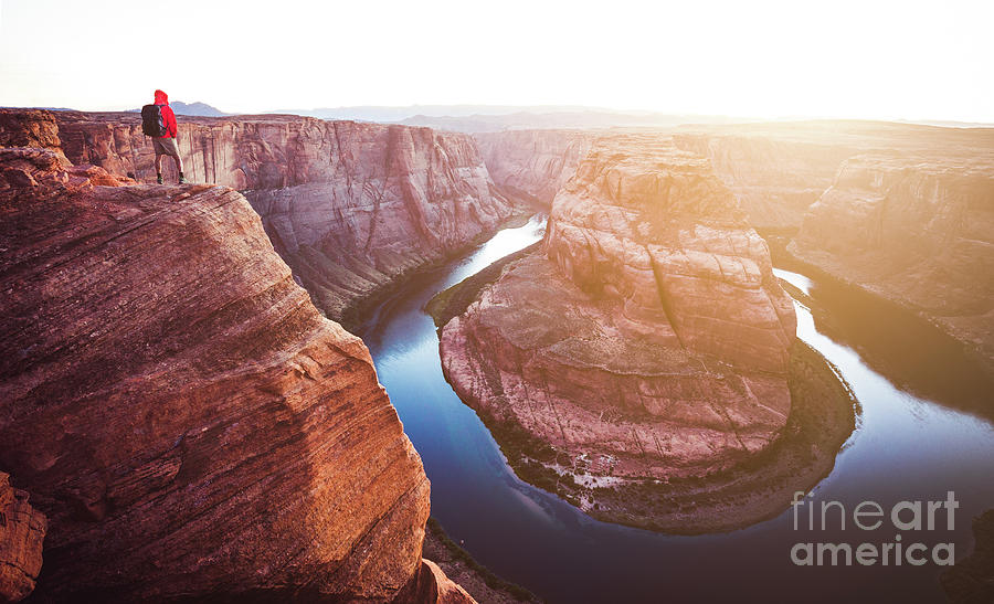 Overlooking Horseshoe Bend Photograph by JR Photography