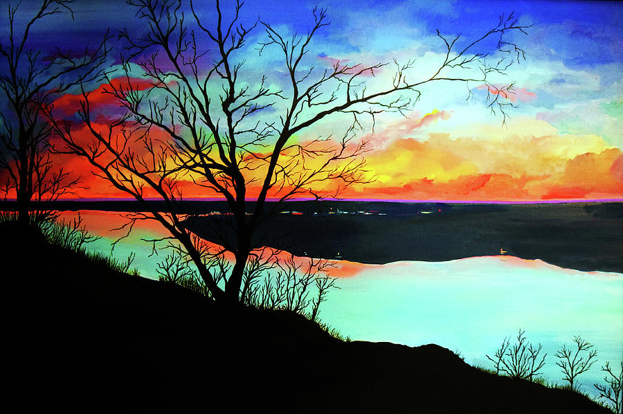 Overlooking Lake Guntersville Painting by Kelly Gentry - Fine Art America