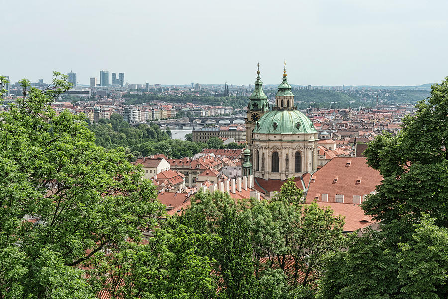 Overlooking Prague Photograph by Sharon Popek