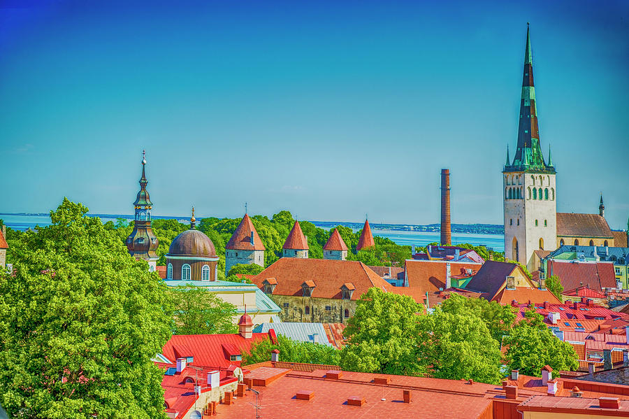Overlooking Tallinn Digital Art