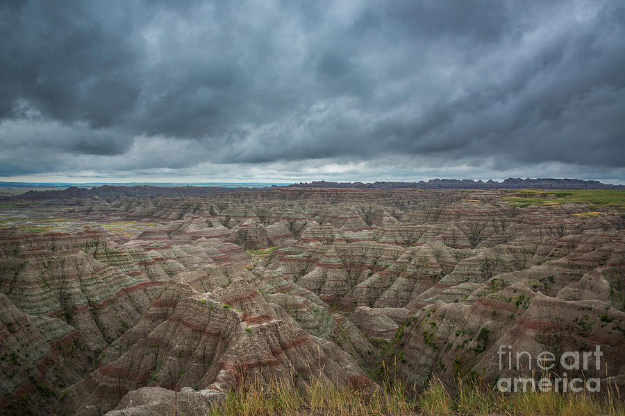 Overlooking The Badlands Photograph by Michael Ver Sprill