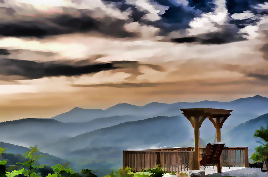 Overlooking the Blue Ridge Mountains Photograph by Ginger Wakem