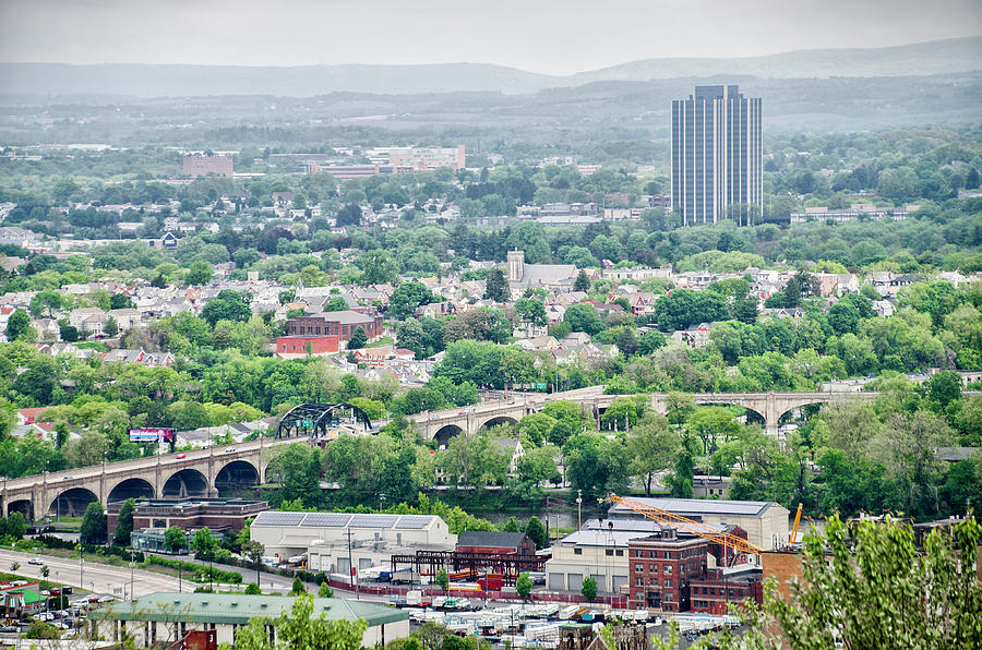 Overlooking the Hill to Hill Bridge in Bethlehem Pa Photograph by Bill Cannon