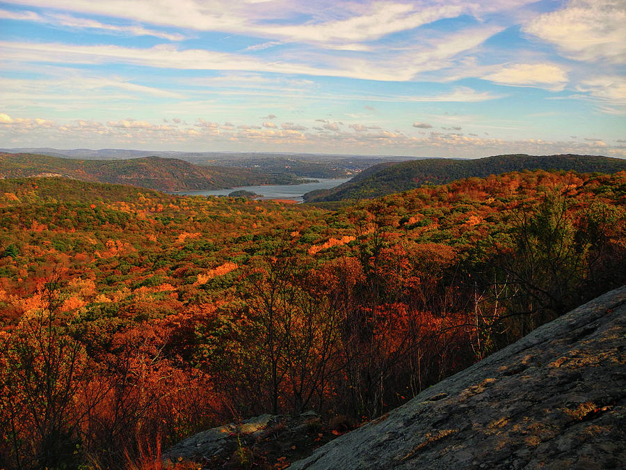 Overlooking the Hudson River in Fall Photograph by Raymond Salani III