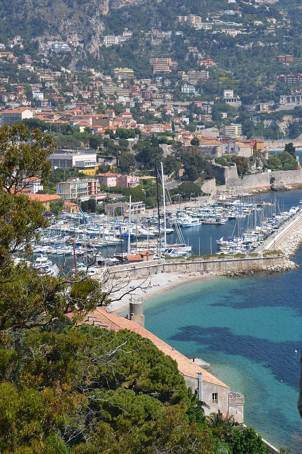 Overlooking the port in Villefranche Sur Mer Photograph by Nancy Sisco