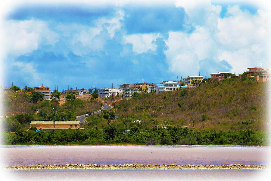 Overlooking The Salt Pond At Sandy Ground In Anguilla Photograph