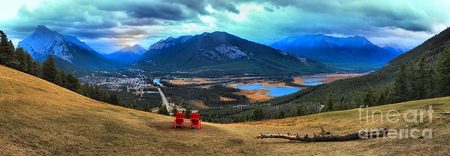 Overlooking The Town Of Banff Photograph by Adam Jewell