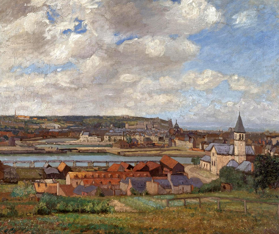 Spencer Frederick Gore Painting - Overlooking the Town of Dieppe by Spencer Frederick Gore