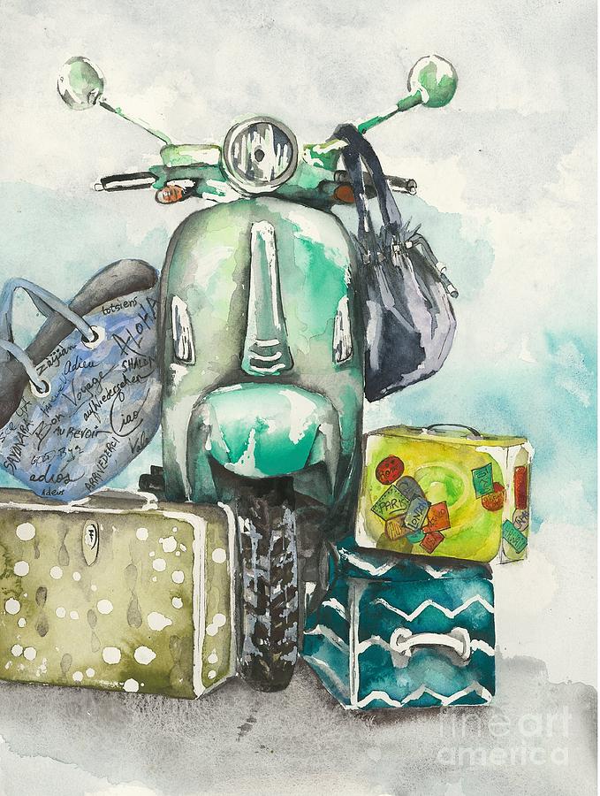 Overpacked Painting by Norah Daily