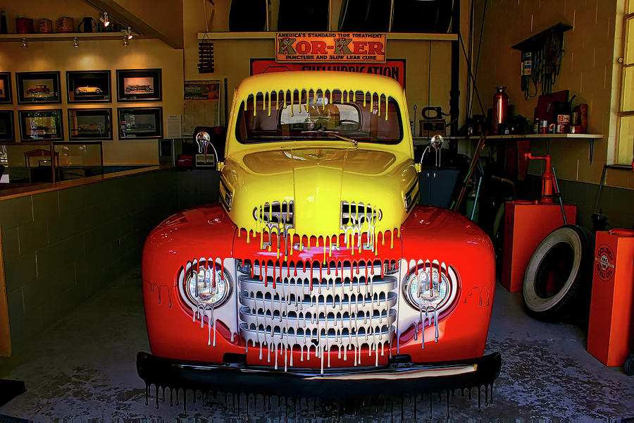 Overpainted 1950 Ford Pickup Photograph by Richard Gregurich