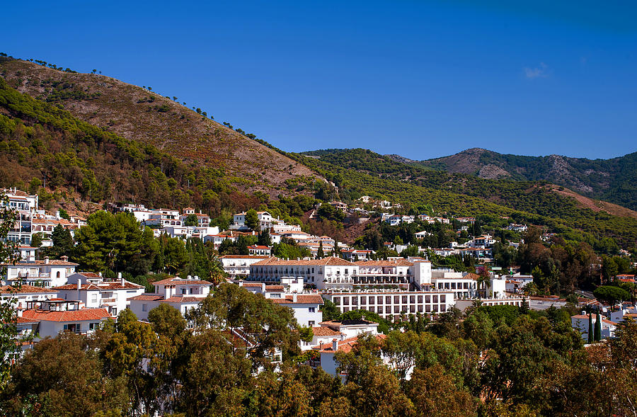 Overview of Mijas Village Photograph by Jenny Rainbow